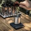 Smart Coffee Scale 1.1g High Precision 1.1g-1kg Weight Range Heat-Resistant LED Display Hand Drip Brewing Digital Scale for Home