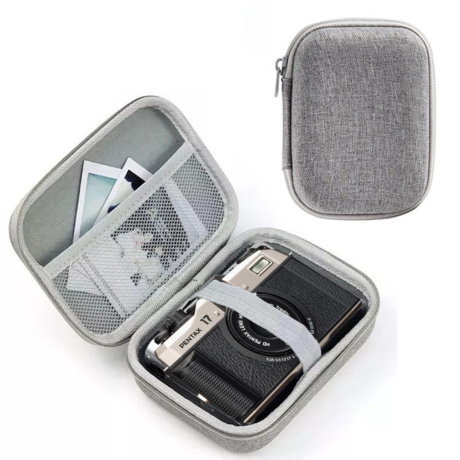 

For Case Storage Bag for PENTAX17 Large Capacity Shockproof Hard Carrying PENTAX 17 Case Mobile Windproof Cover Case [HNWEIWEI] (Gray) серый