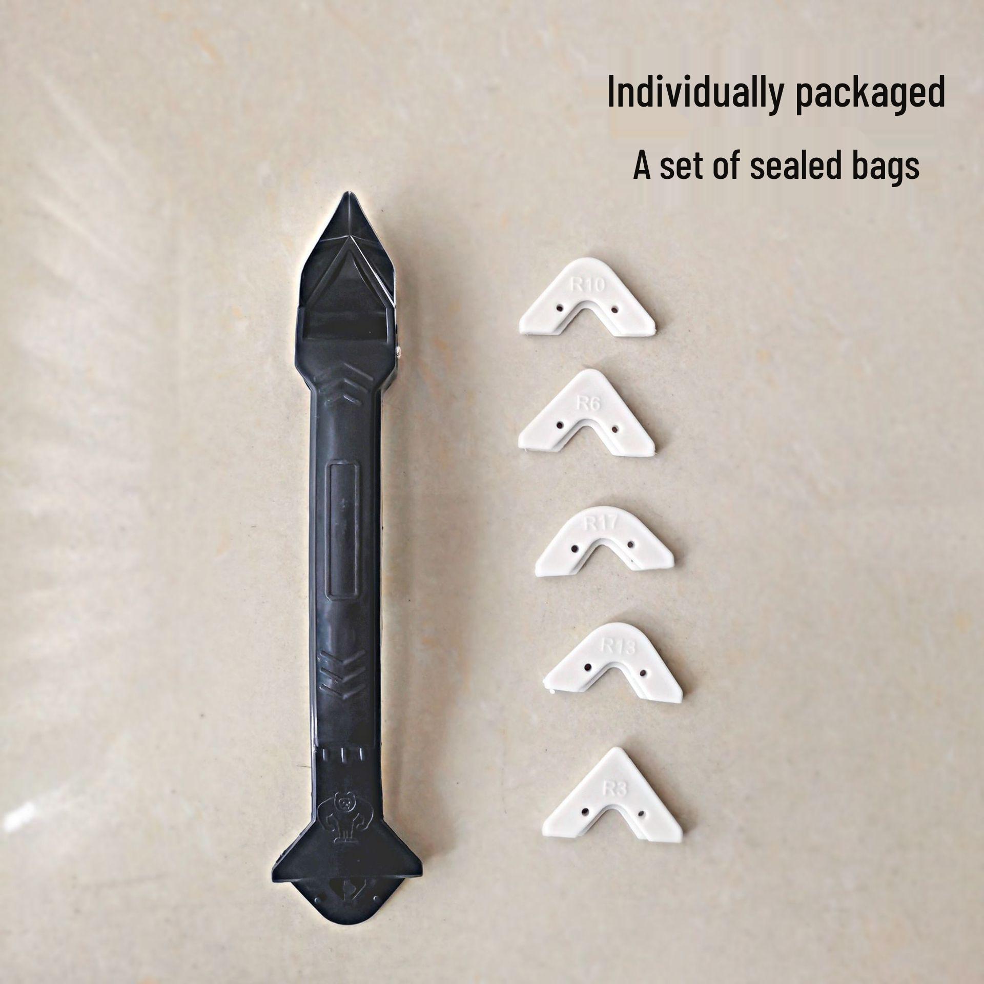Multi-Purpose Scraper: Squeegee, Glass, Wall, Corner, Caulking, Trimming, Cleaning, and Grout Tool
