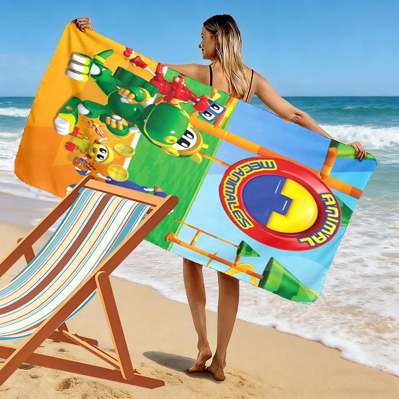 Animal Mechanicals 2D Flat Print Beach Towel, Large Soft Quick Dry Towel for Beach Camping SwimmingDSTJ0925199