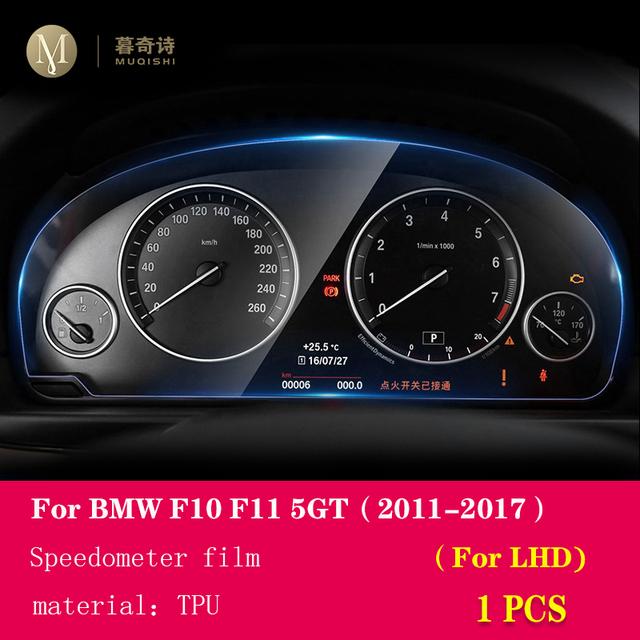 Für BMW F07 F10 F11 Serie 5 2011-2017 Auto-Innenraum-Kohlefaserfolie 5D PET Mittelkonsole Anti-Kratz-Widerstandsfolie Zubehör