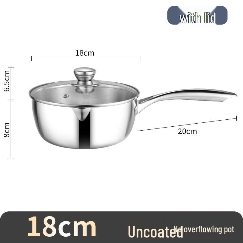 18CM 304 Stainless Steel Yukihira Pot