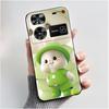 Case For ZTE Nubia Z60 Z70 Z70S Z50 Ultra Cute Love Heart Rabbit Matte Black Soft Silicone Cover For Nubia Z60Ultra Fundas Shell
