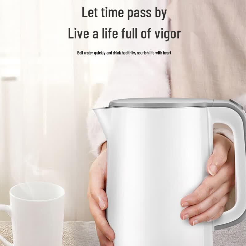 Supor 1.5L 316 Stainless Steel Electric Kettle CN Plug (adapter Included)
