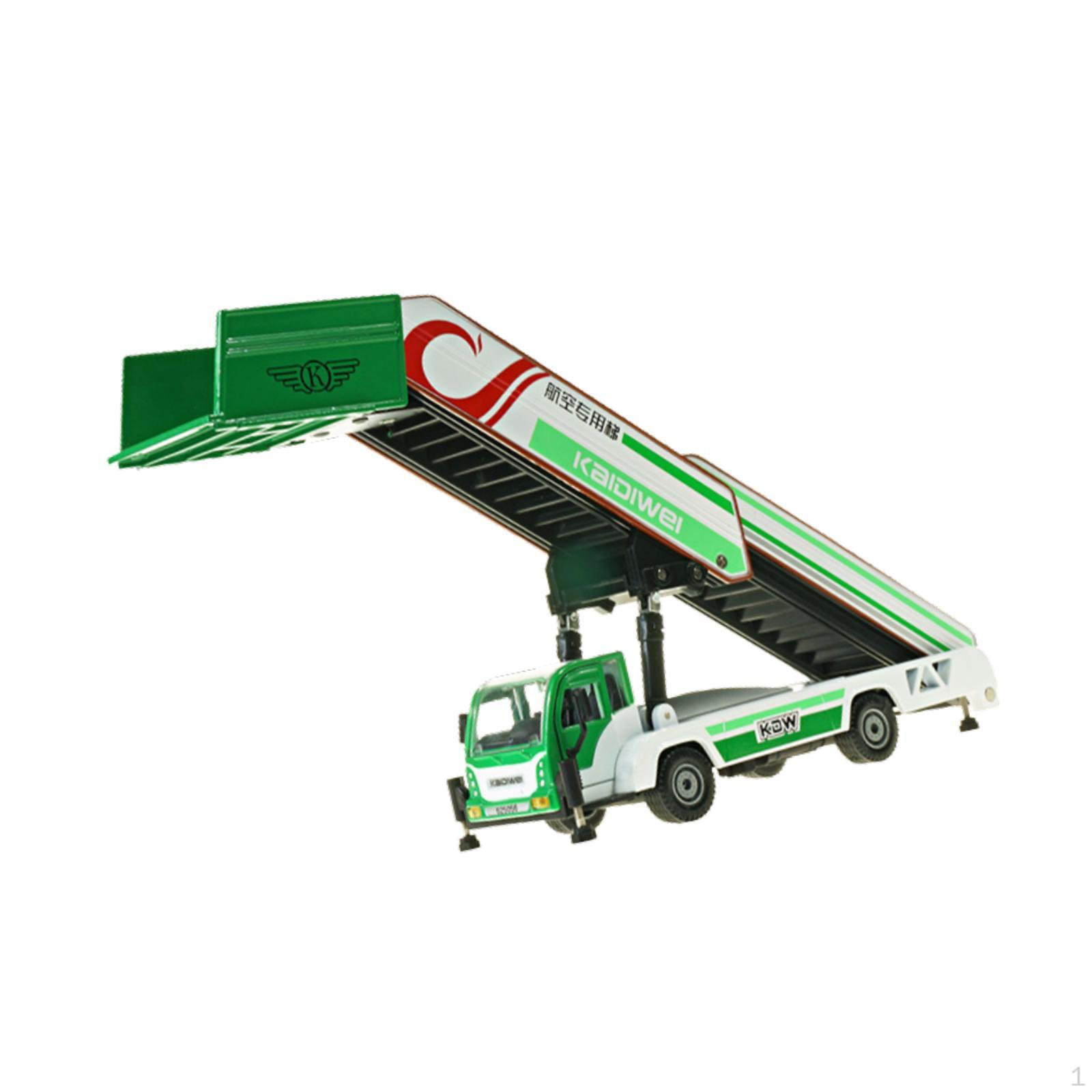 

1/43 Модель посадочного вагона в аэропорту, литая игрушка из сплава, трансформирующийся тягач для подарка на день рождения зелёный