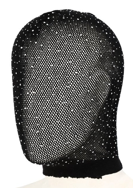 Cagoule en Résille avec Strass Diamands - SM Fantasy - Masques et Loups
