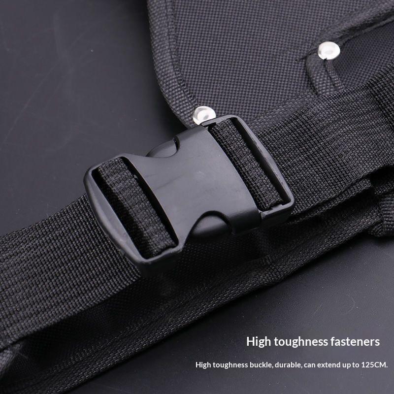 Heavy Duty Tool Waist Bag With Multi Pockets Phone Holder Hooks For Electricians Carpenters DIY Jobs
