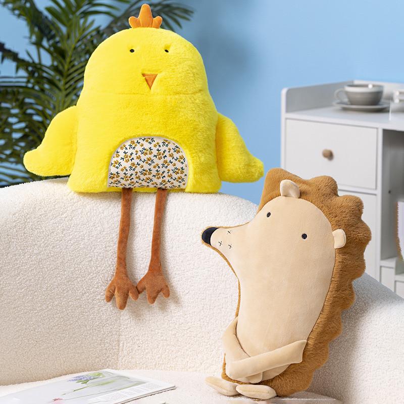 Snail Chicken Frog Zebra Hedgehog Plush Toys Stuffed Animal Dolls Kids Gift