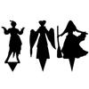 ABKS-Halloween Shadow Projector, Garden Projection Ground Ornaments, Halloween Metal Decoration