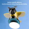 Solar Energy Powered 360 Spin Aircraft Car Ornament ABS Dashboard Decoration with Not Slip Base Interior decors