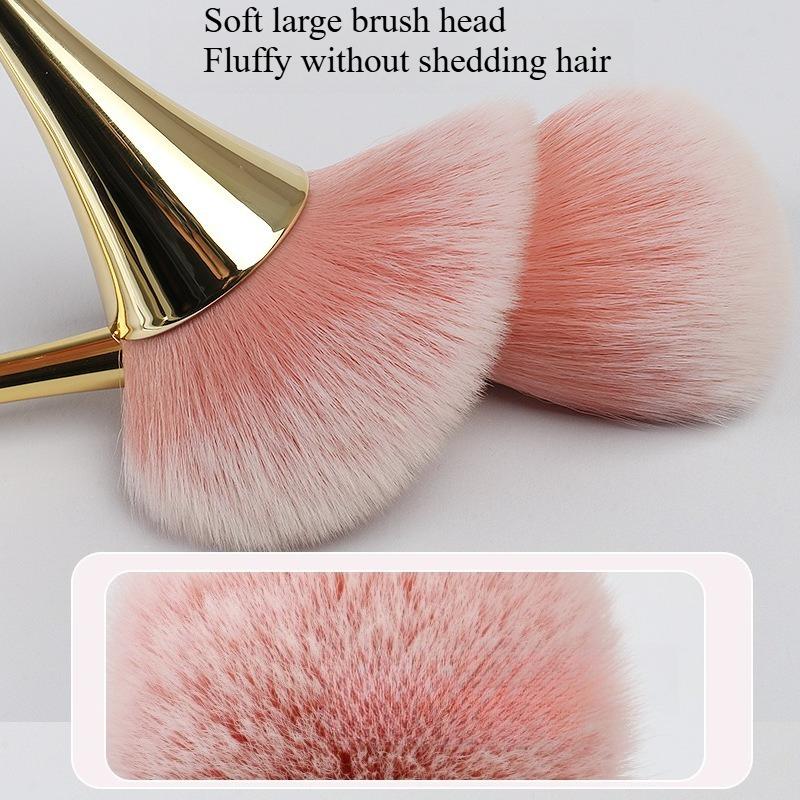 1PC Large Makeup Brush, Beauty Foundation Make-up Makeup Brush Powder Blusher Round Makeup Brush