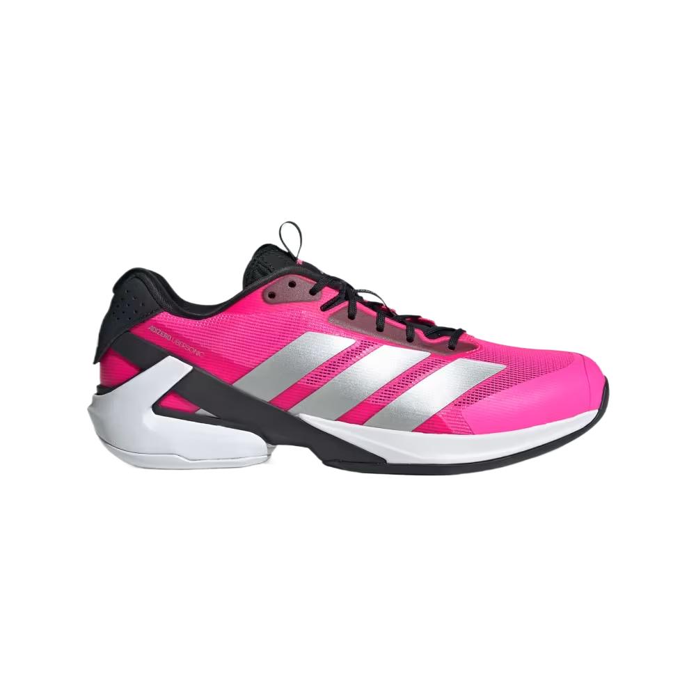 adidas Adizero Ubersonic 5 Rosa Lucido Argento Metallizzato Nero Scarpe da Ginnastica da Uomo Core-Black JQ2901