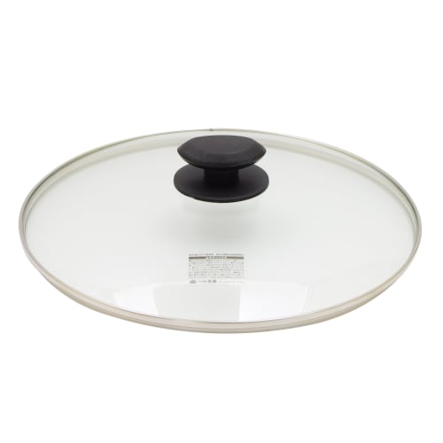 Takagi TAKAGI Tempered Glass Lid, 28cm, Durable and Scratch-Resistant, Made with Physically Tempered Glass, Clear for a Clear View of Contents, Suitab
