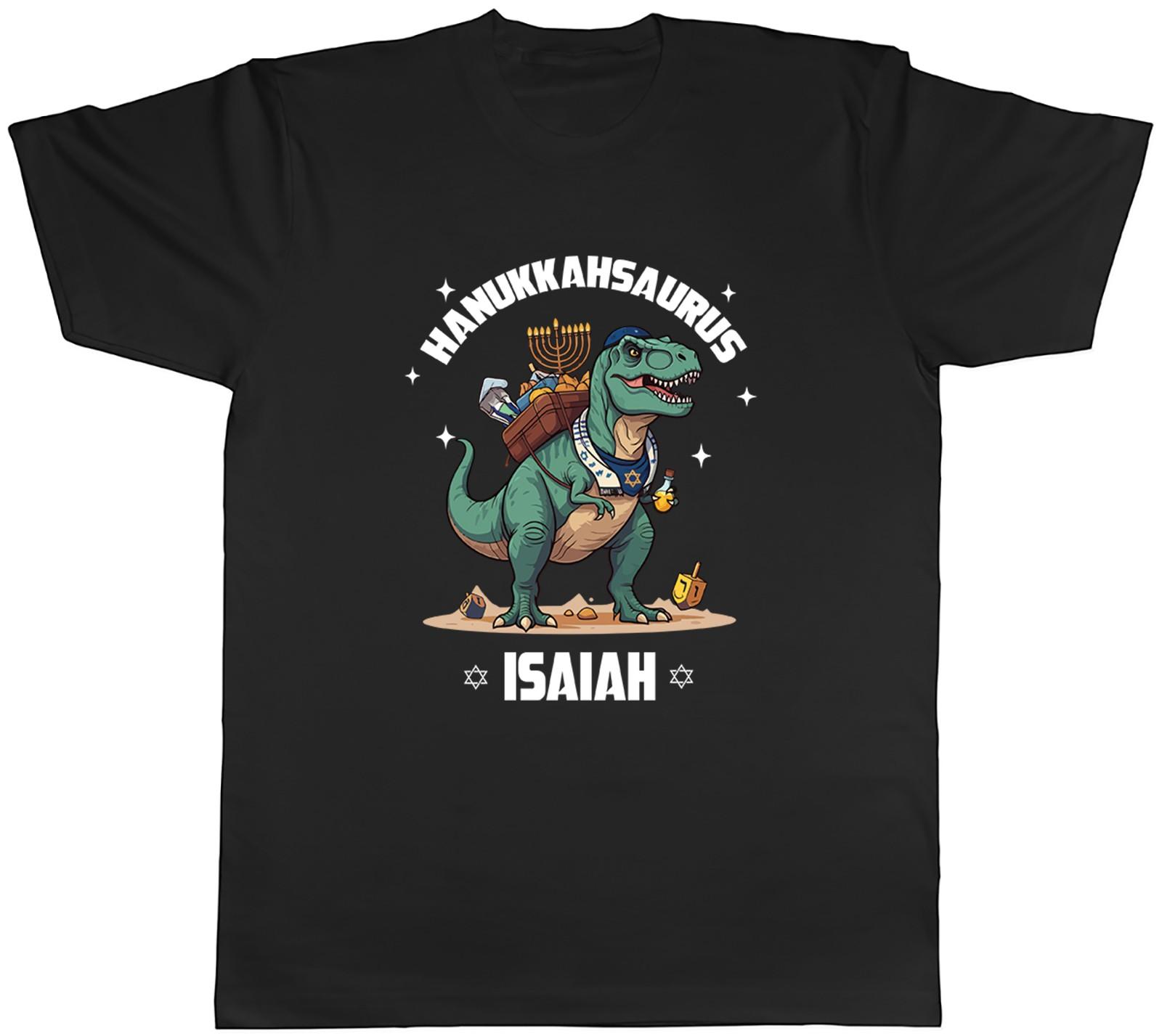 Personalised Hanukkahsasurus T-Rex Happy Hanukkah Mens T-Shirt Tee Gift Top XXXXL