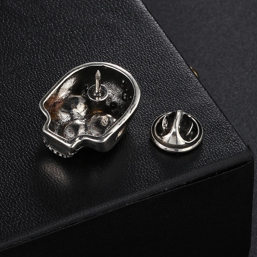Ghost Head Brooch Gothic Backpack Badge Clothing Accessories Punk Style Skull Bag Pins Fashion Men Women Halloween Gift OHX001