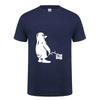 PENGUIN LINUX UBUNTU OZF T Shirt Streetwear Casual Loose Short Sleeve Round Neck Cotton Funny T-shirt Summer Tops Tee Tshirt