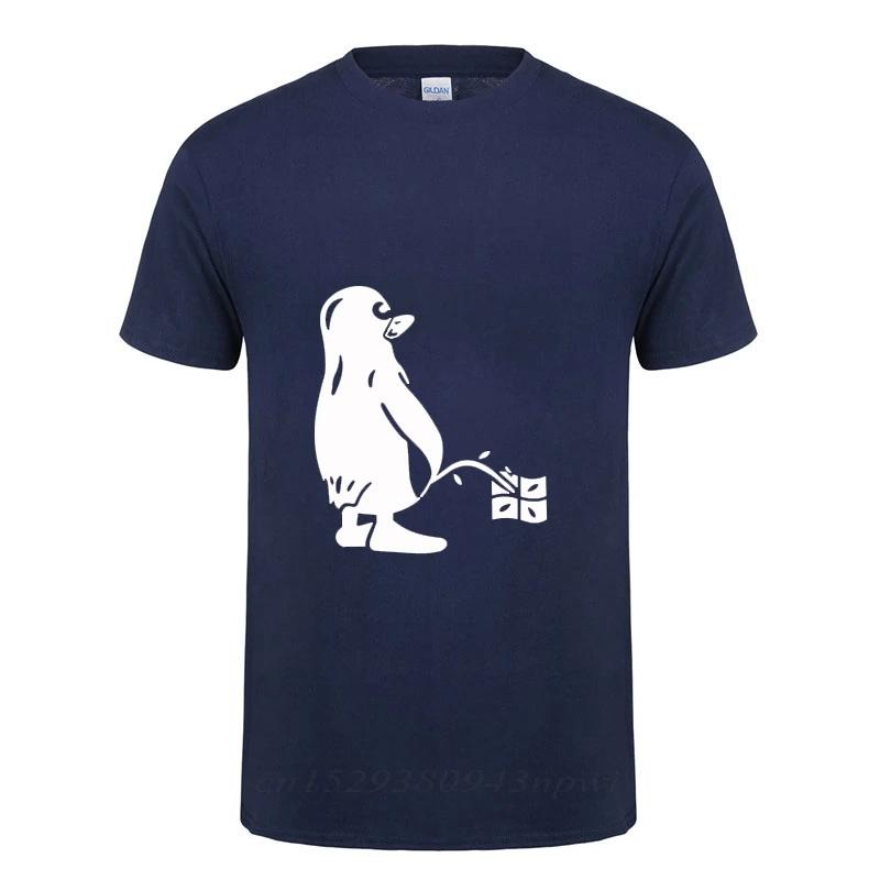 PENGUIN LINUX UBUNTU OZF T Shirt Streetwear Casual Loose Short Sleeve Round Neck Cotton Funny T-shirt Summer Tops Tee Tshirt