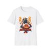 Unisex Softstyle T-Shirt Skull Basketball Flaming Court Illustration