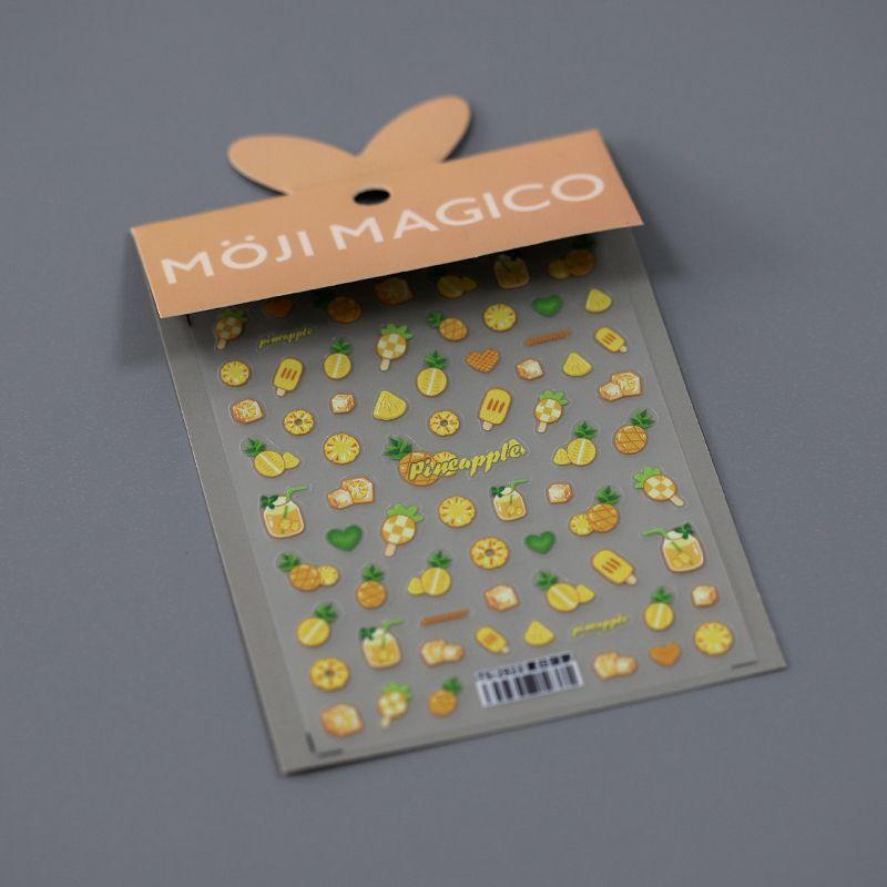

Summer Pineapple Cool Cold Drink Three-Dimensional Relief Nail Stickers Waterproof Nail Sticker Ornament 2921 2922 TS-2921 Summer Pineapple