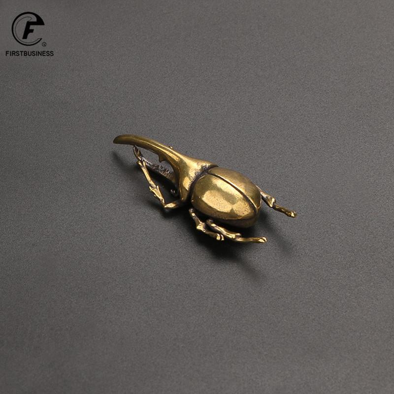 Soild Brass Cricket Figurines Miniatures Desktop Ornaments Tricky Spoof Insect Toy Retro Animal Small Statue Crafts Decorations