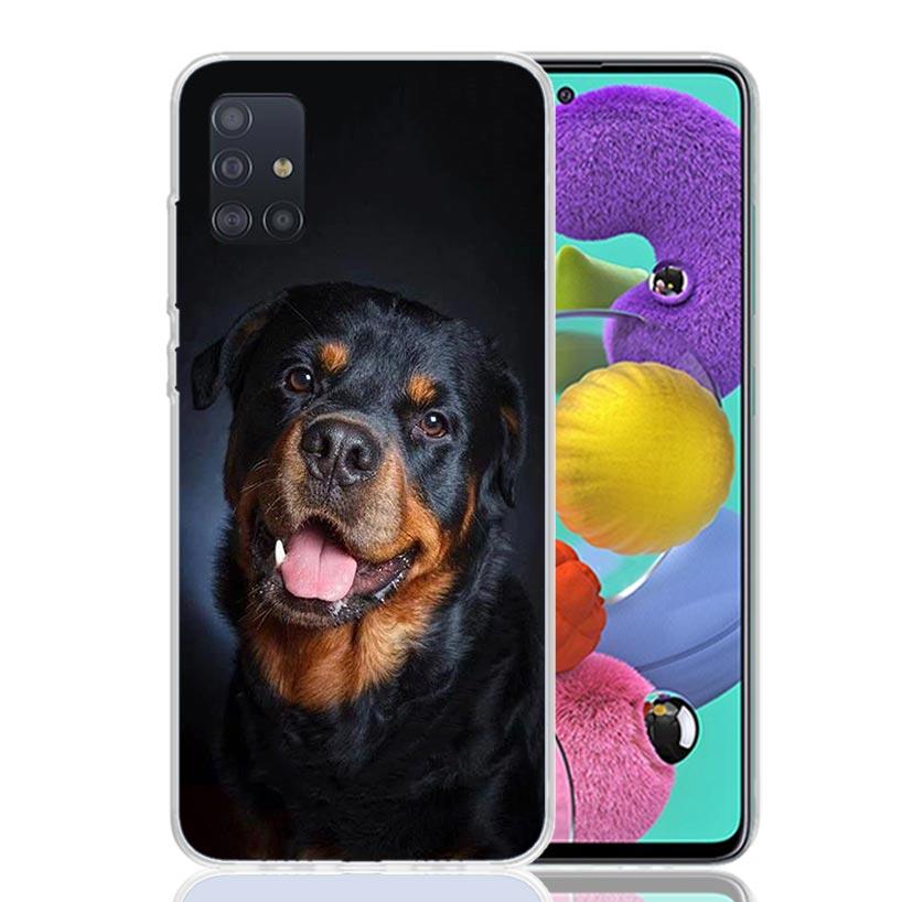Rottweiler Dog Case Phone Cover for Samsung Galaxy A52 A51 A50 A42 A32 A22 A12 A02S A72 A71 A70 A41 A31 A21S A40 A30S A20E A10S