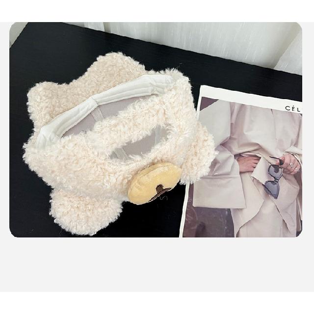Bear Ear Lamb Wool Hat for Women 2025 Autumn/Winter Warm Baseball Cap Versatile Face-Slimming Duckbill Cap Trendy