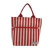 Contrasting Stripes Large Capacity Handbag Women's 2025 Spring New Fashion Mommy Canvas Tote Shoulder Bag
