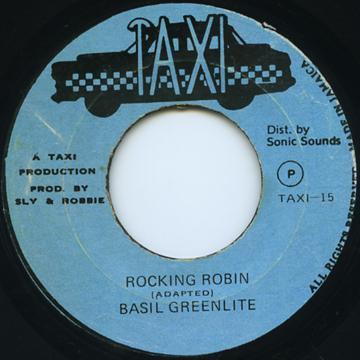 

7inch Record BASIL GREENLITE Rocking Robin TAXI15 Taxi Jamaica Reggae Ska Dub Used