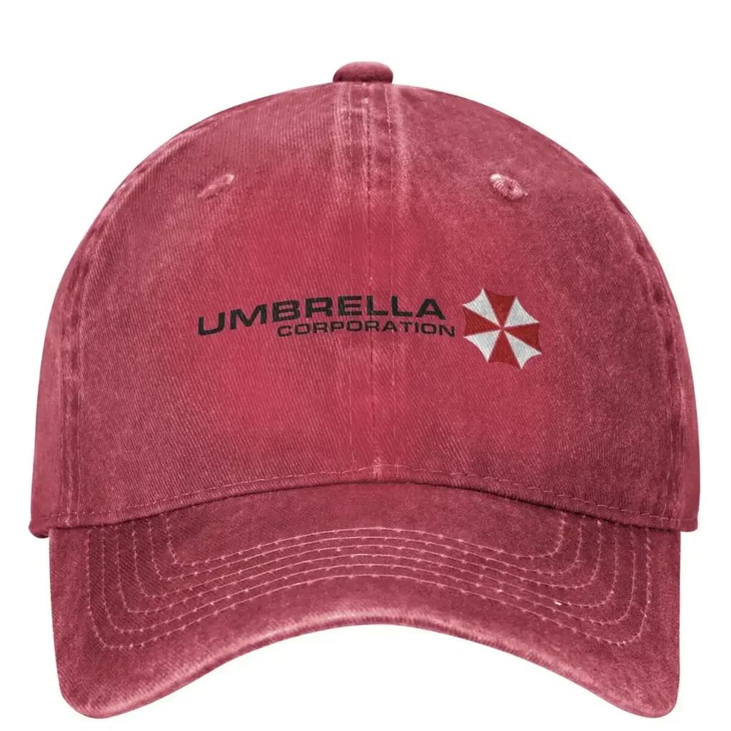 Herren Damen Umbrell Resident Evils 4 Baseballkappen Vintage Used Gewaschen Snapback Hut Verstellbar