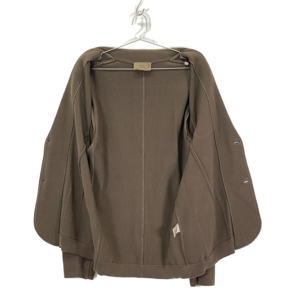 Altea Brown Cotton Knit Jacket Jacket L BrownUsed