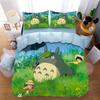 3D Exquisite Duvet Cover My Neighbor T-Totoros Cartoon Print Bedding Set Comforter Bed Youth Home Decor Kids Boys Girls Gift