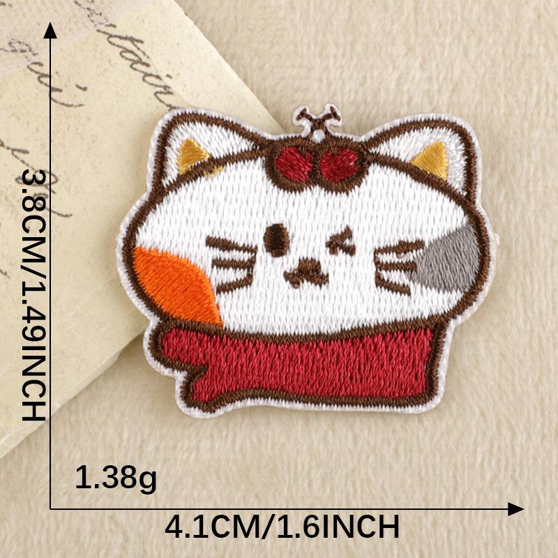 Korea Wappen Cartoon Animal Embroidery Self-Adhesive Patch for DIY Clothing & Accessories