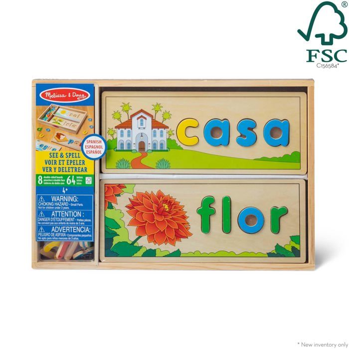 Jouet éducatif - Melissa &amp; Doug - 31811 - Puzzle en bois - Apprentissage des langues - 4 à 7 ans
