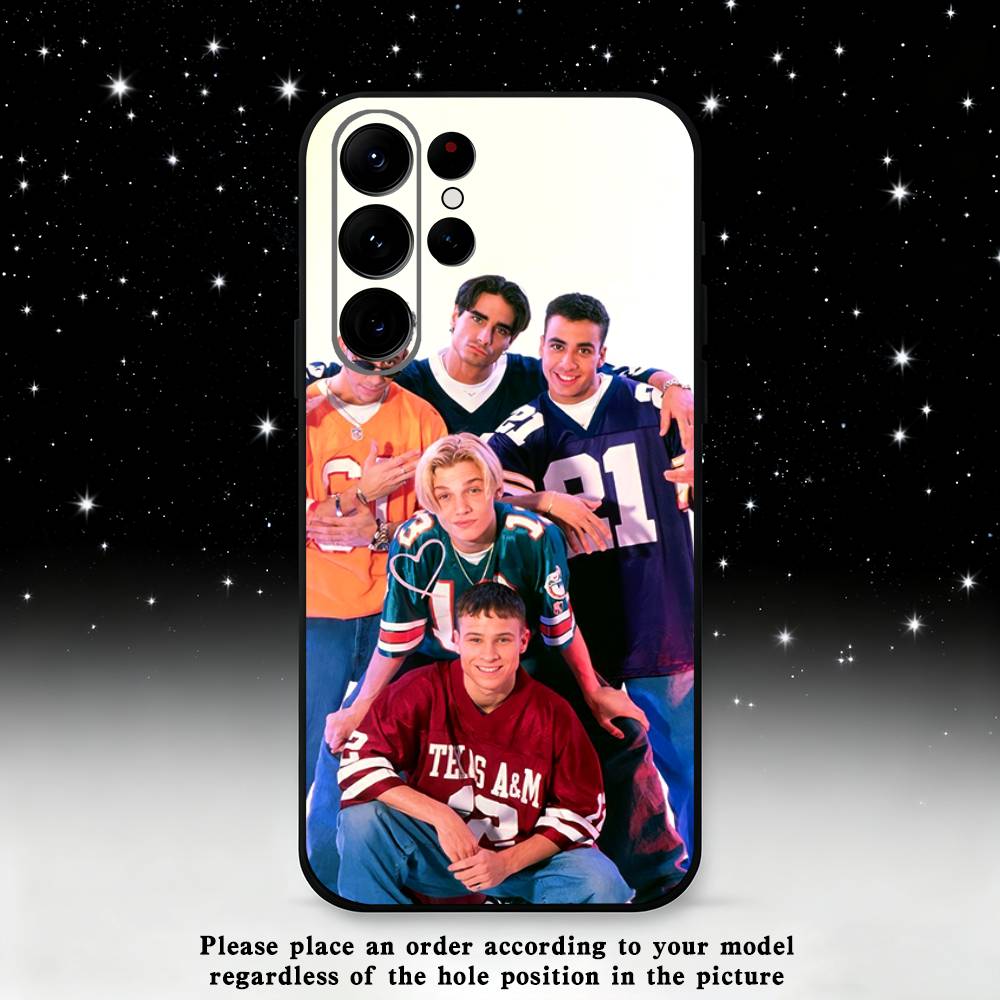 B-Backstreet Boys BSB Phone Case For Samsung S25,S24 Ultra,S20,S30 plus,S22 plus,S23,S30 Ultra 5G Silicone Black Shell