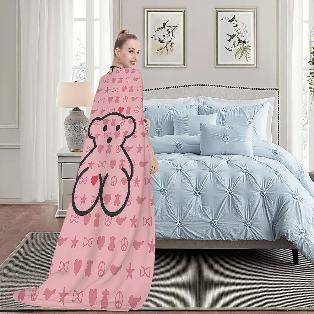 Classic Funny Energetic T TO US B Be Ar S Blanket For Soft Throw Blanket for Picnic Bed Sofa Home Bedroom Cozy Warm Comfortable