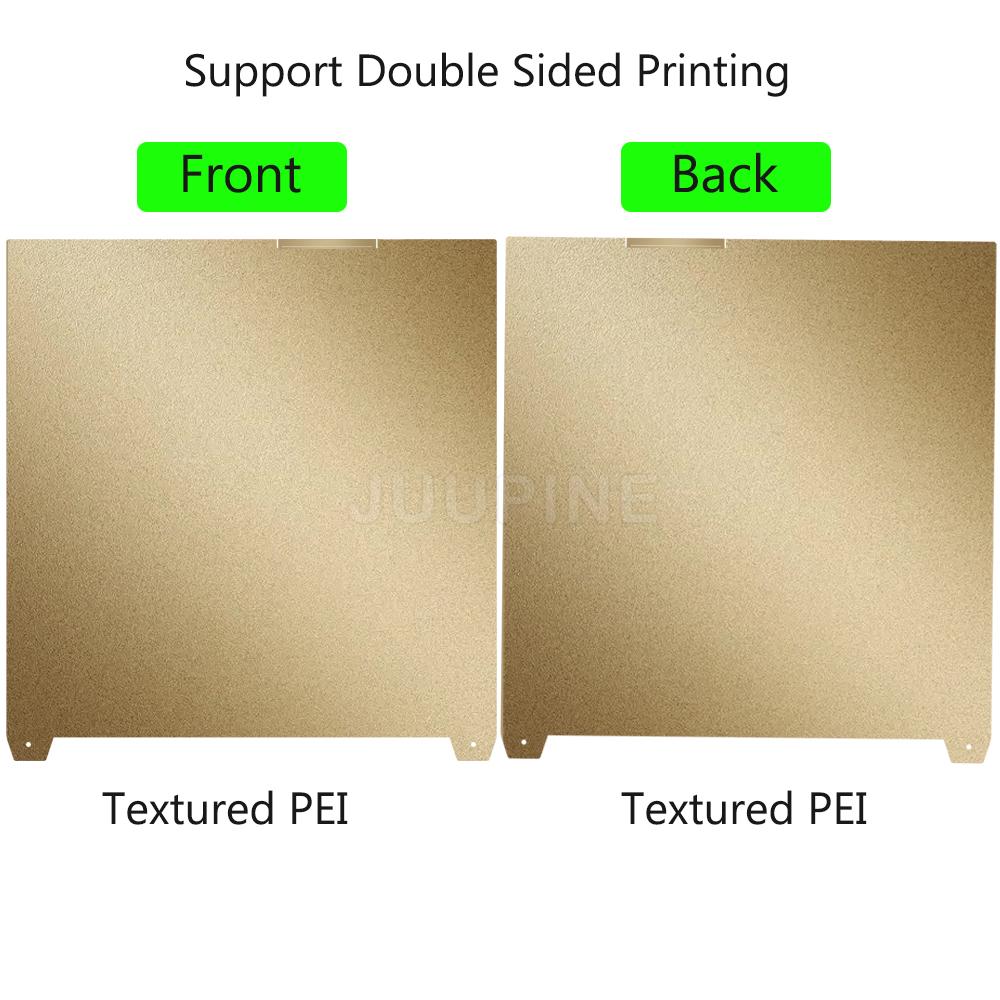 For Creality K2 PLUS PEI Build Plate Textured PEI 370x370 PEI Spring Steel Sheet Heated Bed For Creality k2 Plus Accessories textured pei