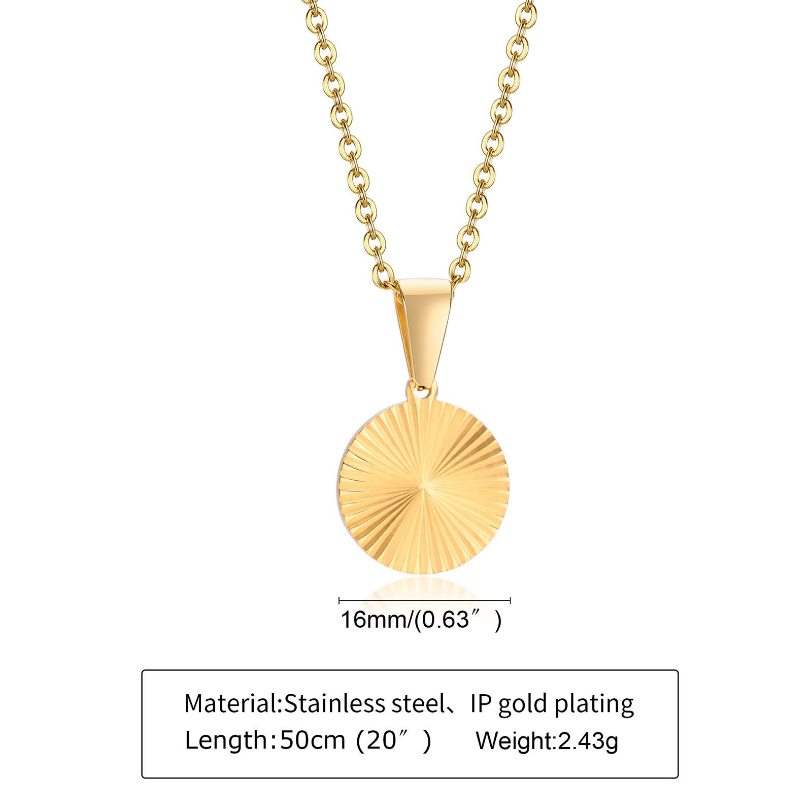 

Women Sunburst Necklace, Medallion Collar Necklace, Sun Coin Pendant, Stacking Jewelry