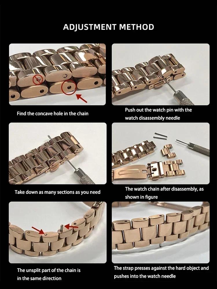 Strap for Xiaomi Mi Band 8 Active Bracelet for Redmi Smart Band 2 Stainless Steel Metal Watchband Mi Band 8 Active