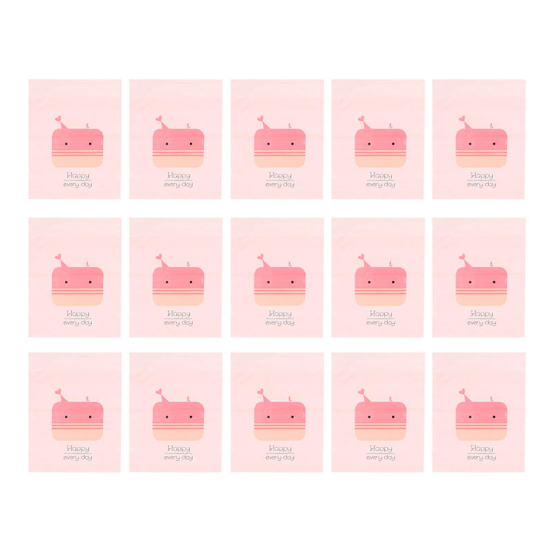 15PCS Cute Printing Car Trash Bags Disposable Portable Leakproof Barf Vomit Bags for Travel Bedroom Office Spaces