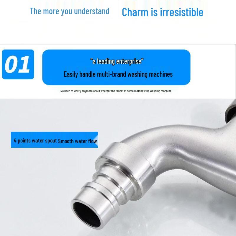 Minxi 304 Stainless Steel Washing Machine & Mop Sink Faucet