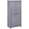 Day and Night - Day and Night Solid Pine Wood Wardrobe Panama Range Gray 80x50x171.5 Cm