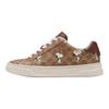 Peanuts x Round Toe Lace-Up Low-Top Leather Snoopy Print
