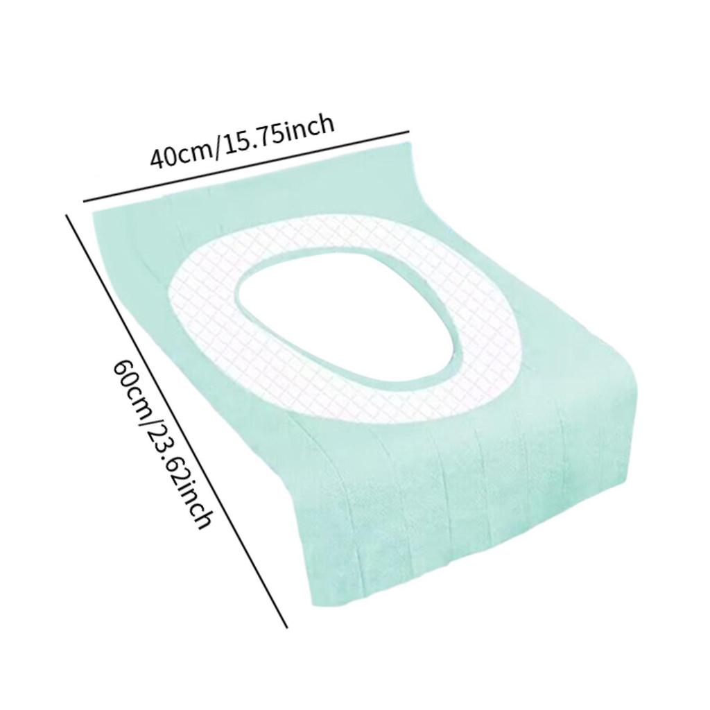 10Pcs Disposable Toilet Pads for Kids Adults Pregnant Women Toilet Seat Mat for Hotel Camping Public Toilet Outdoors Trip