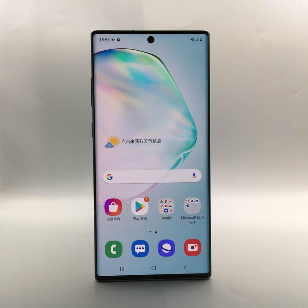 Samsung Galaxy Note10 + 5G N976F 4G N975F N975U reacondicionado Original desbloqueado 6,8 "12GB + 256GB Cámara 12MP NFC Smatphone con huella digital