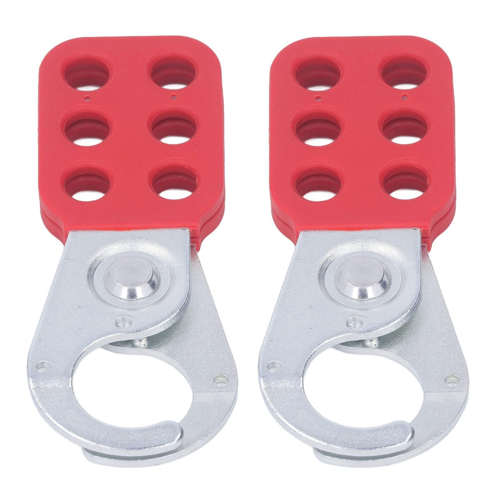 

2 шт. Блокировочная проушина 6 отверстий диаметром 1 дюйм матовое покрытие блокировка навесной замок бирка проушина для безопасности