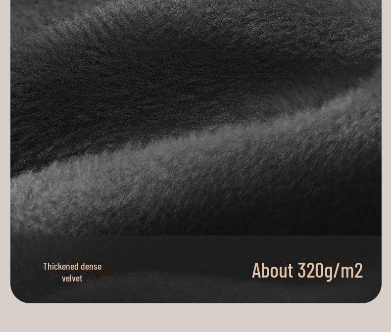 Septwolves Men's Velvet Thick Thermal Underwear Set, Autumn/Winter, Round Neck, Cold-Proof.