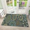 Animal Print Throw Blanket Absorbent Doormat Non Slip Area Rug Cartoon Cat Design For Home Entryway Decor