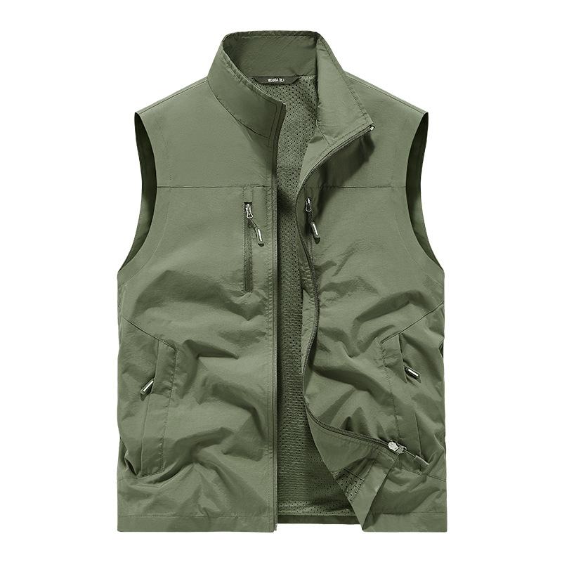 Outdoor QuickDrying Vest Men'S Spring, Summer And Autumn MultiPocket Thin Tooling Vest Vest Vest Vest Casual Jacket