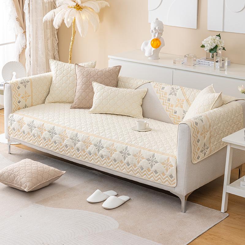 Sofa Cushion Universal In All Seasons, Modern Simple Non-Slip Seat Cushion, Sofa Cover, Backrest Towel Cover, Living Room Dust-Proof