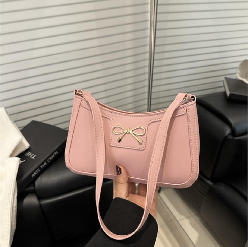 Bow Decorati Purse Commuting Ladies Shoulder Bag Pu Leather Handbag Fashiable Fashi Crossbody Bag For Office Special